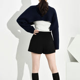 Crop-top Knitted Sweater