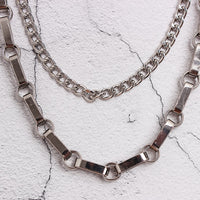 Double Metal Chain Circle Belt
