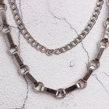 Double Metal Chain Circle Belt