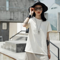 Short Sleeve Back Pattern Printed Tee