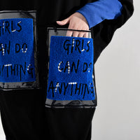 Letter Print Long Hooded Sweatshirt
