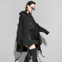 Loose Fit Asymmetrical Ribbon Oversized Sweatshirt