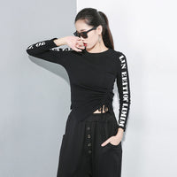 Long Sleeve Letter Print T-shirt