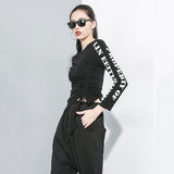 Long Sleeve Letter Print T-shirt