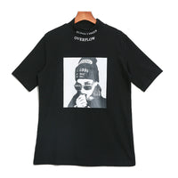 Turtleneck Loose Fit Graphic Tee