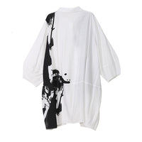 Black White Oversize Dress
