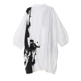 Black White Oversize Dress