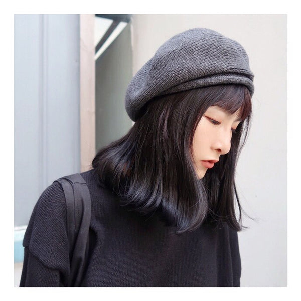 Solid Color Round Dome Warm Knitting Hat