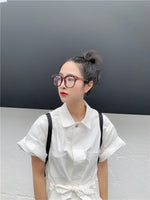 Transparent Leopard Multicolor Big Size Glasses With Hat