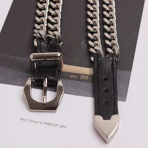 Pu Leather Chain Split Joint Bracelet