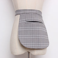 Black Color Pockets Concave Belt