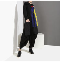 Color Block Tassel Sweatshirt