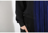 Color Block Tassel Sweatshirt
