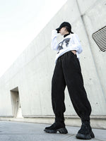 Wide Leg Corduroy Trousers