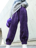Wide Leg Corduroy Trousers