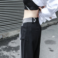 Black Brief Temperament Printed Short T-shirt