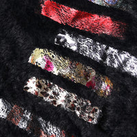 Asymmetrical Multi Pattern Knitted Sweater