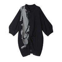 Black White Oversize Dress