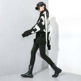 Bold Letter Allover Print Sweater
