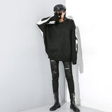Bold Letter Allover Print Sweater