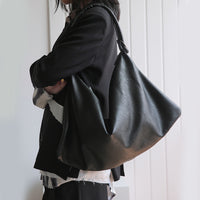 Pu Leather Brief Fold Split Big Bag