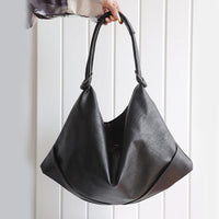 Pu Leather Brief Fold Split Big Bag