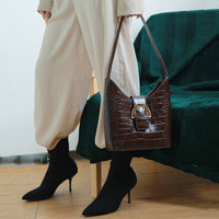 Pu Leather Black Multicolor Purse