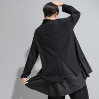 Loose Fit Asymmetrical Ruffles Sweatshirt