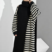 Turtleneck Pullover Sweater As Scarf Collar