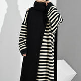 Turtleneck Pullover Sweater As Scarf Collar
