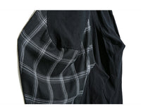 Plaid Split Long Harem Trousers