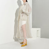 Polka-Dot Mesh Trench