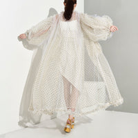 Polka-Dot Mesh Trench