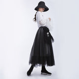 Black 5 Layer Mesh Skirt
