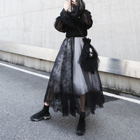 Black 5 Layer Mesh Skirt
