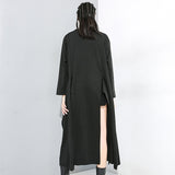 Asymmetrical  Split Joint Long T-shirt