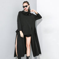 Asymmetrical  Split Joint Long T-shirt