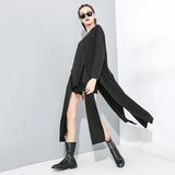 Asymmetrical  Split Joint Long T-shirt
