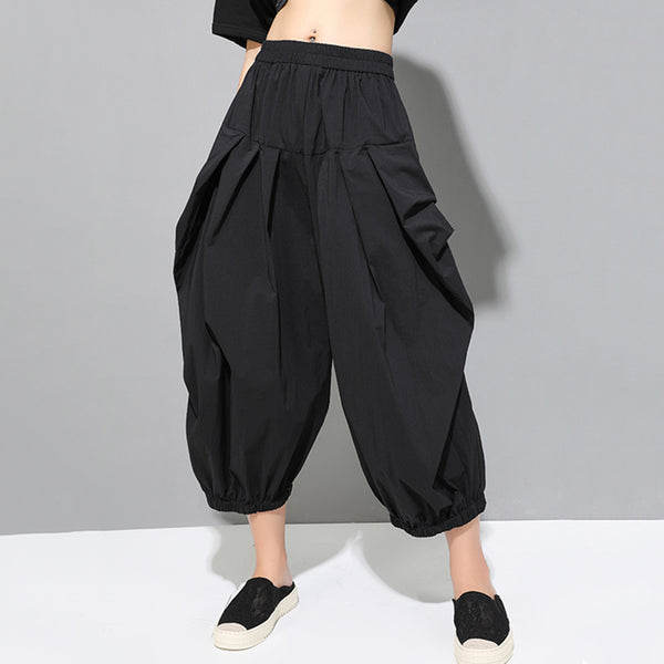 Pleated Big Size Trousers