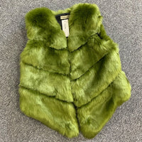Faux Fur Winter Vest Women Soft Trouching Waist Coats Female Sleeveless Jacket For Ladies 2019 Fashion Fake Fur Outerwear Femme