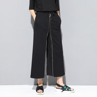 Zipper Split Loose Trousers