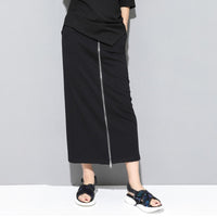 Zipper Split Loose Trousers
