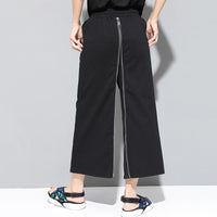 Zipper Split Loose Trousers