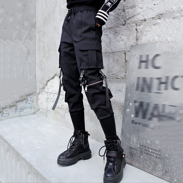 Long Pocket Split Trousers
