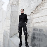 Long Pocket Split Trousers