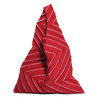 Red Pleated Three-dimensional Bag