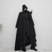 Asymmetrical Long New Lapel Trench