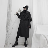 Asymmetrical Long New Lapel Trench