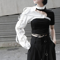 Lapel One-sided Long-sleeved Blouse