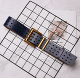 Pu Leather Loose Buckle Hollow Out Belt